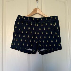 J. Crew Blue and Yellow Bermuda Shorts